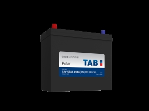 Startbatteri TAB SEALED 12V 55AH-490A+V (B24 246755) 236x128x202/223 mm 13,5 kg